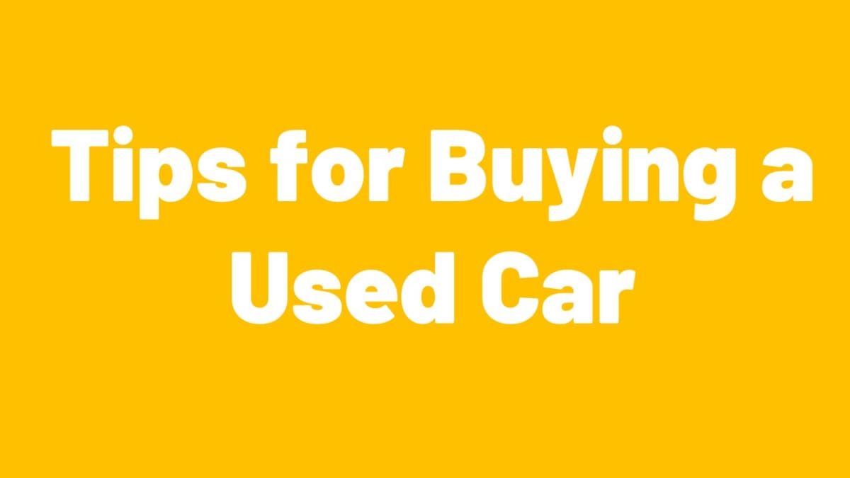 Tips for buying a used car Buying guide